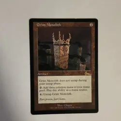 Wizards of the Coast Grim Monolith Urza's Legacy Rare Artifact Regular Eng 126 - Image 1