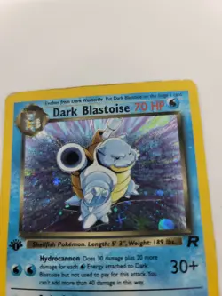 Pokemon TCG WOTC 1ST EDITION TEAM ROCKET Dark Blastoise Holo Rare 3/82 Vintage - Image 2