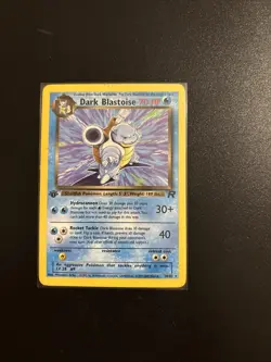 Pokemon TCG Dark Blastoise 1st Edition Non Holo Rare - Team Rocket - Image 1