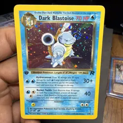 Pokemon TCG Dark Blastoise Holo Rare 1st Edition Team Rocket - Image 1
