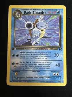 Pokemon TCG Dark Blastoise Team Rocket 20 Non-Holo 1st Edition Rare LP- - Image 3