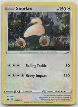 Snorlax (Cosmos Holo) 140/202 Holo Promo Blister Exclusives Pokemon MP - Image 1