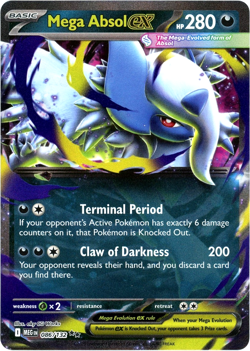Mega Absol ex (Double Rare) 086/132 - Mega Evolution Pokemon - NM/M English - Image 1