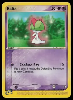 Ralts 66/109 Common Ruby & Sapphire Pokemon - Image 1