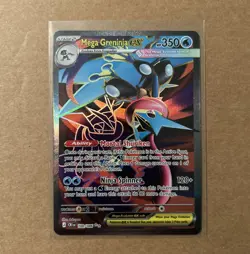Mega Greninja ex Pokemon Ultra Rare ME04: Chaos Rising 100/086 - Image 1