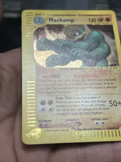Pokemon TCG Machamp Expedition 2001 Holo(Swirl) Base Set 16/165 Rare- NM - Image 5