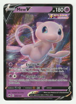 Mew V 060/159 NM Pokemon TCG Ultra Rare Crown Zenith Holo - Image 1