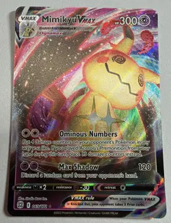 Mimikyu VMAX 069/172 NM Brilliant Stars Holo VMAX Rare Pokemon 2022 - Image 1