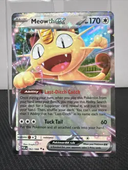 Meowth ex 062/088 Pokemon Me03: Perfect Order Holo - NM - Image 1