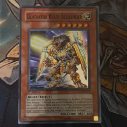 Yu-Gi-Oh! Gladiator Beast Alexander Ultimate Rare Holo GLAS-EN017 1st EN - Image 1