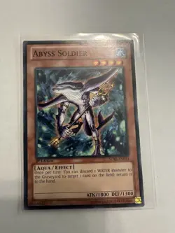 | Yugioh Abyss Soldier SDRE-EN014 1st Common Structure Deck Realm Of Sea LP - Image 1