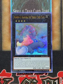 Yugioh Number 41: Bagooska the Terribly Tired Tapir BLRR-EN085 Ultra Rare 1st LP - Image 1