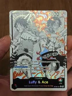 ST30-001 Luffy & Ace leader Alt Art (Parallel) One Piece & Leader card - Image 2