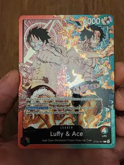 ST30-001 Luffy & Ace leader Alt Art (Parallel) One Piece & Leader card - Image 4
