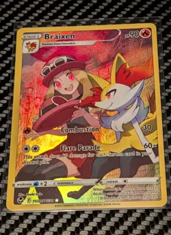 Braixen TG01/TG30 Holo Silver Tempest Trainer Gallery Pokemon NM/M - Image 2