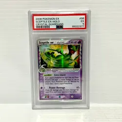 Sceptile EX 96/108 - EX Crystal Guardians - Graded Pokemon Card - PSA 5 - Image 1