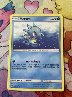 Horsea 29/147 - NM SM Burning Shadows - Pokemon 2017 Common TCG Card - Image 1