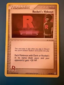 Rocket's Hideout 87/109 Uncommon Team Rocket Returns Pokemon Card-LP - Image 1