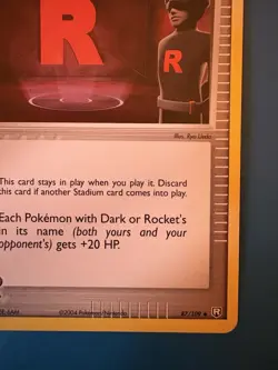 Rocket's Hideout 87/109 Uncommon Team Rocket Returns Pokemon Card-LP - Image 4