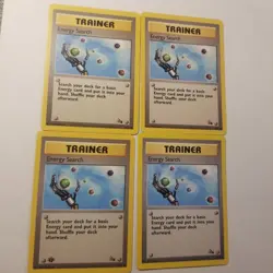 Energy Search 59/62 Fossil Regular Playset Pokemon Tcg Card Wotc - Image 1