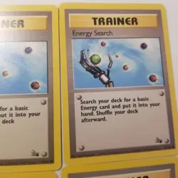 Energy Search 59/62 Fossil Regular Playset Pokemon Tcg Card Wotc - Image 5