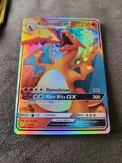 Pokemon Charizard GX Half Art Hidden Fates Card 9/68 - Image 1