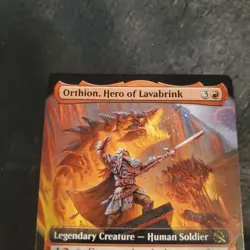 Orthion, Hero of Lavabrink 0334, NM, March of the Machine, Extended Art MTG Card - Image 2