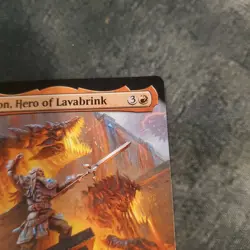 Orthion, Hero of Lavabrink 0334, NM, March of the Machine, Extended Art MTG Card - Image 3