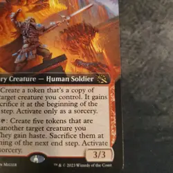 Orthion, Hero of Lavabrink 0334, NM, March of the Machine, Extended Art MTG Card - Image 4
