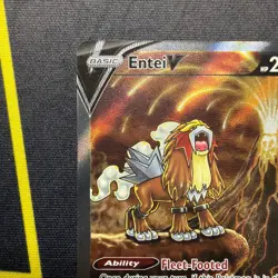 Pokemon Entei v TCG Full Art Ultra Rare Holo Card GG36/GG70 Crown Zenith NM - Image 2