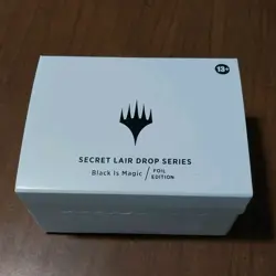 Magic The Gathering Secret Lair Black Is Magic Foil Edition SEALED Box MTG - Image 1