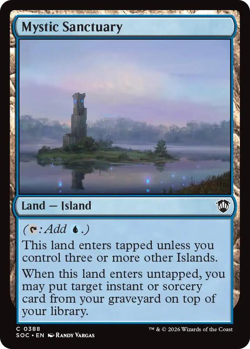 MTG Magic 1x Mystic Sanctuary (M/NM) Commander Secrets of Strixhaven - Image 1