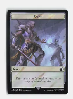 Copy (0025) // Moogle (0034) Token (Surge Foil) FINAL FANTASY MTG NM - Image 1