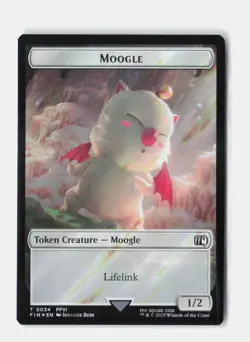 Copy (0025) // Moogle (0034) Token (Surge Foil) FINAL FANTASY MTG NM - Image 2