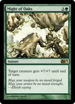 1x Might of Oaks MTG - Magic 2010 - NM-Mint - Image 1