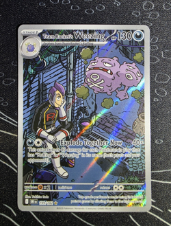 TEAM ROCKET'S WEEZING 2025 DESTINED RIVALS #199 ILLUSTRATION RARE POKEMON - Image 1