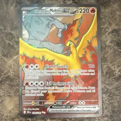 Pokemon TCG Team Rocket's Moltres ex 208/182 Destined Rivals Full Art Near Mint - Image 1