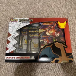 Pokemon TCG: Celebrations Collection Box [Lance's Charizard V Oversize] (2021) - Image 1