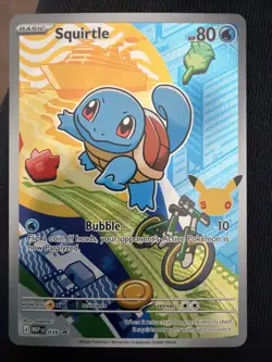 First Partner Illustration Squirtle Promo Full Art Holo 037 Pokemon TCG - Image 1