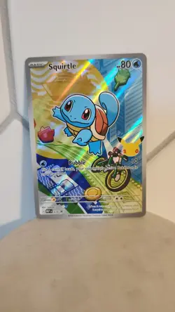 2026 Pokemon Squirtle 039 First Partner Illustration Full Art Holo Promo - Image 1