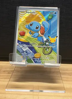 2026 Pokemon Squirtle 039 First Partner Illustration Full Art Holo Promo - Image 1