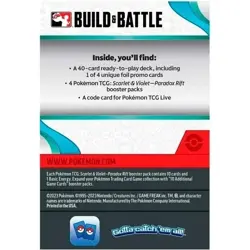 Pokemon Paradox Rift SV04 Build and Battle Box New Factory Sealed Booster Packs - Image 3