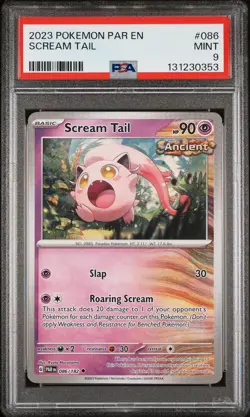 2023 POKEMON PAR EN-PARADOX RIFT #086 SCREAM TAIL PSA 9 - Image 1