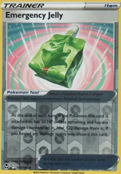 Emergency Jelly 155/195 Uncommon Silver Tempest Pokemon Reverse Holo Near Mint - Image 1
