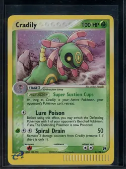 Cradily Pokemon 2003 EX Sandstorm Holo Rare 3/100 NM - Image 1