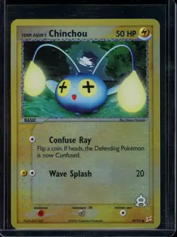 Team Aqua's Chinchou Pokemon 2003 EX Team Aqua Vs Team Magma Reverse Holo #49 LP - Image 1