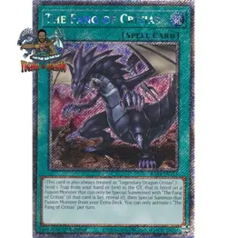 Yugioh! 1x The Fang of Critias RA04-EN255 Platinum Secret Rare 1st Ed NM - Image 1
