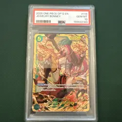 2025 One Piece EN OP12-118 Jewelry Bonney SEC PSA 10 GEM MINT - Image 1