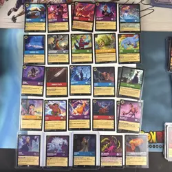 Huge Disney lorcana 280+ Card lot. Lots of First Chapter + Other Mix Sets - Image 1