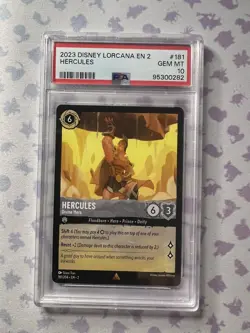 PSA 10 Disney Lorcana: Rise of Floodborn - Hercules - Divine Hero - #181 Pop 4! - Image 1